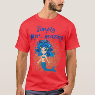 Sammanfoga Marmaid-design helt enkelt T Shirt