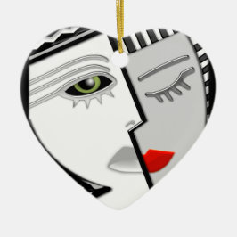 Sammanfogas (Personlig Ornament) Julgransprydnad Keramik