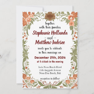 Sammankallande av ett särskilt team av Bröllop-lev Inbjudningar