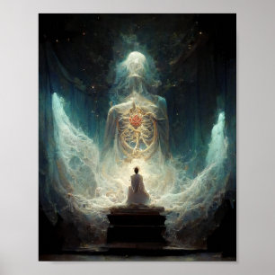 Sammankallande Fantasy Sci-Fi Art Poster