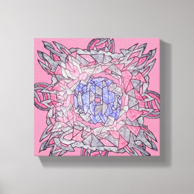 Sammanknutna Abstrakt Ekon Canvas Konst (Framsida)