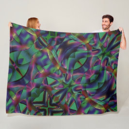 Sammanknutna band av mörkare färgglada fleecefilt