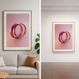 Sammanknutna Reflektioner-Moderna Abstrakt Kärleks Poster