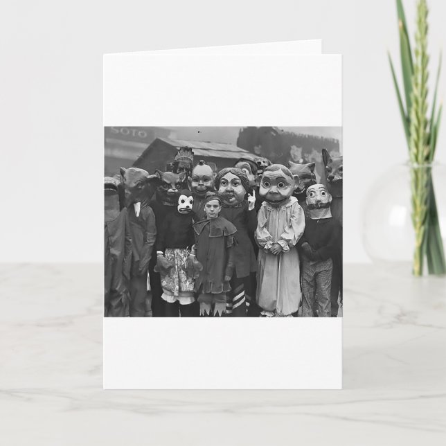 Sammankomsten på Halloween Kort (Framsida)