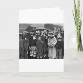 Sammankomsten på Halloween Kort