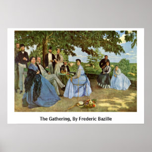 Sammankomsten, vid Frederic Bazille Poster