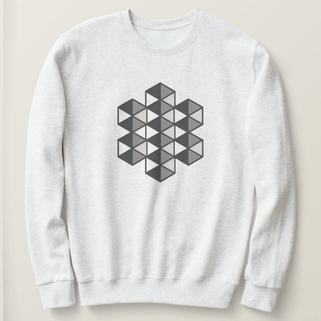 Sammankopplad Triangel Kvinnors Tröja (Design framsida)
