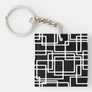 Sammankopplad vit fyrkantig konstnärlig design