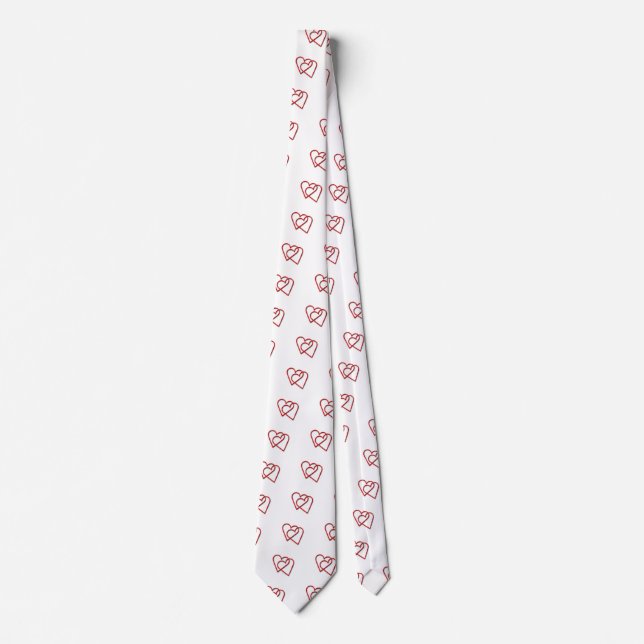Sammankopplade Red Valentine Hearts Slips (Framsida)