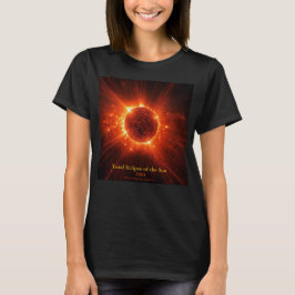Sammanlagd händelse för Solar Eclipse City Namn Ye T Shirt