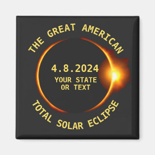 Sammanlagd sol- för USA för förmörkelse 8.21.2 Magnet