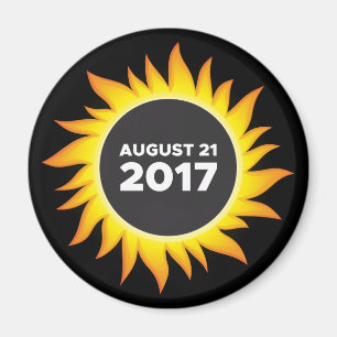 Sammanlagd sol- förmörkelse - 08.21.2017 magnet