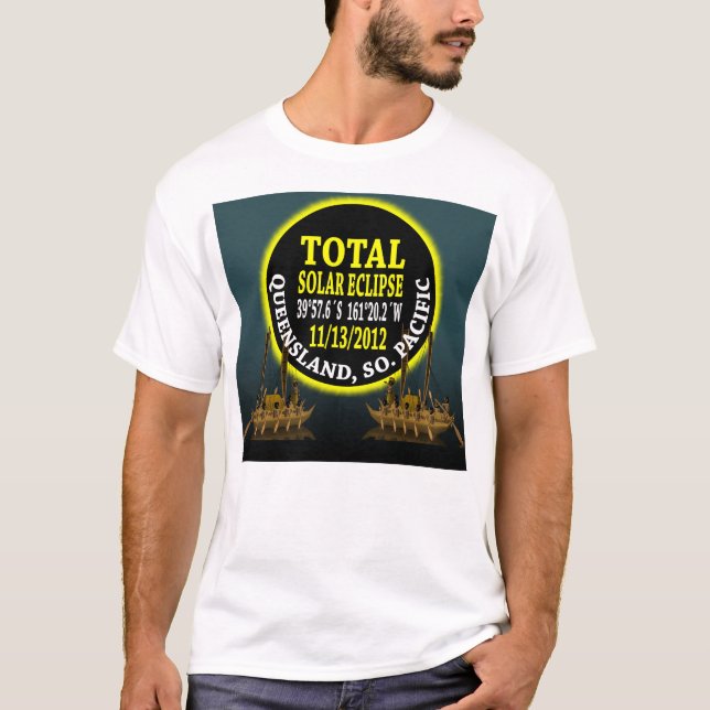Sammanlagd sol- förmörkelse 11/13/2012 tee shirt (Framsida)