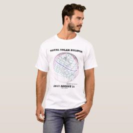 Sammanlagd sol- förmörkelse 2017 Augusti 21 Tee Shirt