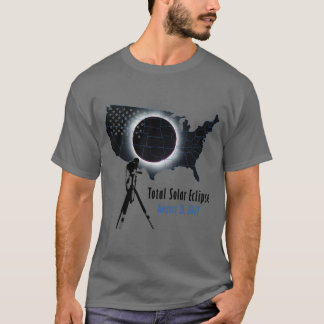 Sammanlagd sol- förmörkelse 2017 med den tee shirt