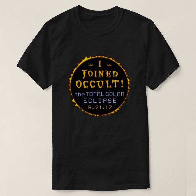 Sammanlagd sol- förmörkelseAugusti 21 2017 roligt Tee (Design framsida)