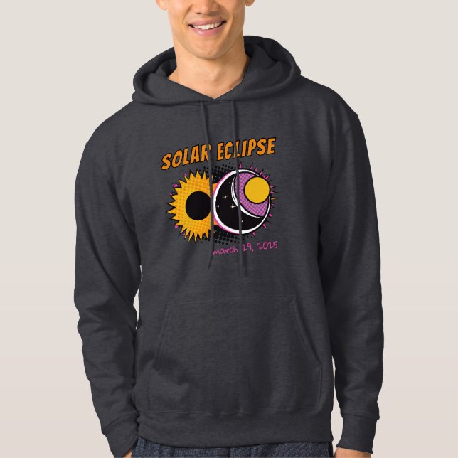 Sammanlagd solcellskalig design 2025 popkonst hoodie (Framsida)