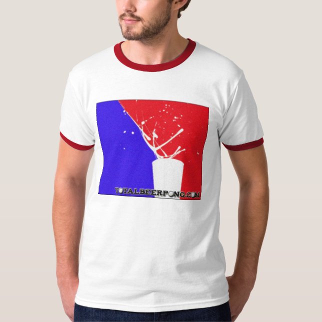 Sammanlagd utslagsplats för ölPong Ringer T Shirt (Framsida)