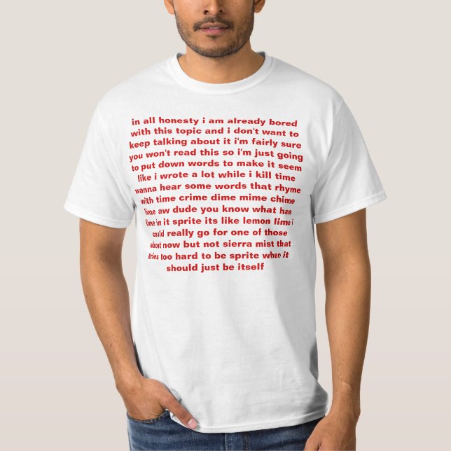 sammanlagt ärlighetskjorta tee shirt (Framsida)