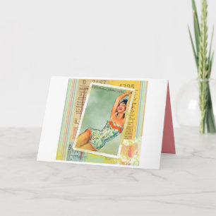 Sammanlagt Betty vintagekort Kort