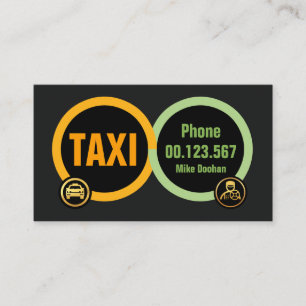 Sammanlänkande Taxi Däck-transport Visitkort