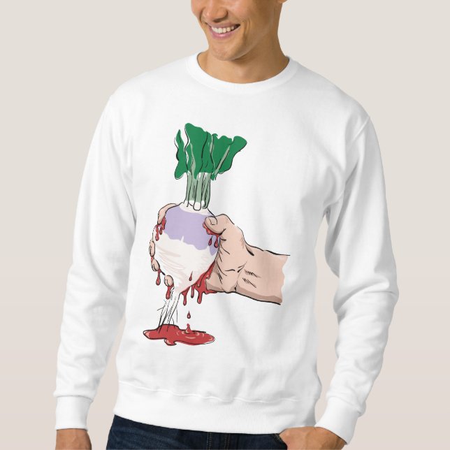 Sammanpressning av blod från en rova lång ärmad tröja (Framsida)