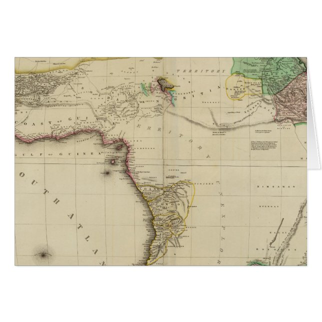 Sammansatt Afrika Hälsningskort (Framsidan Horizontal)