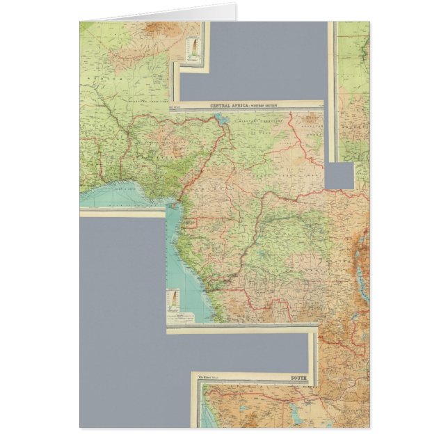 Sammansatt Afrika Hälsningskort (Framsidan)