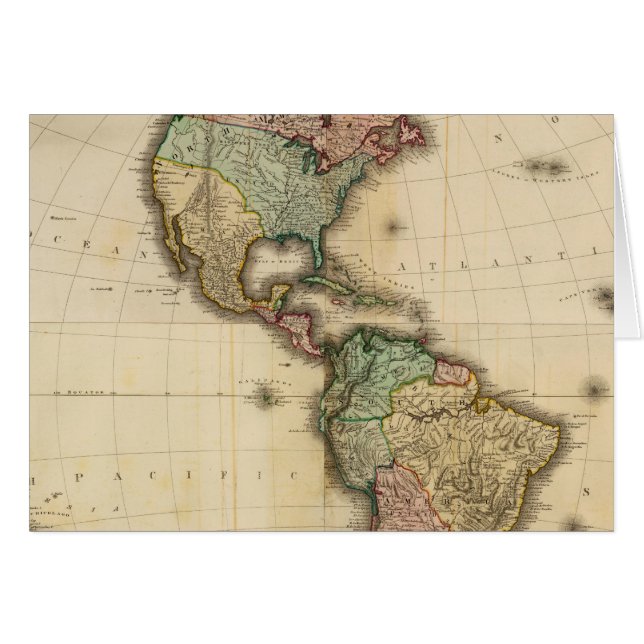 Sammansatt Amerika 2 Hälsningskort (Framsidan Horizontal)