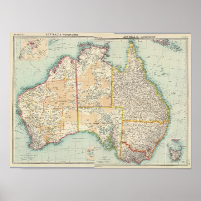 Sammansatt Australien Poster (Framsidan)