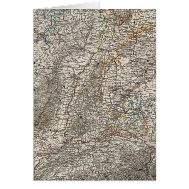 Sammansatt av sydvästra Tysklandare Hälsningskort (Framsidan)