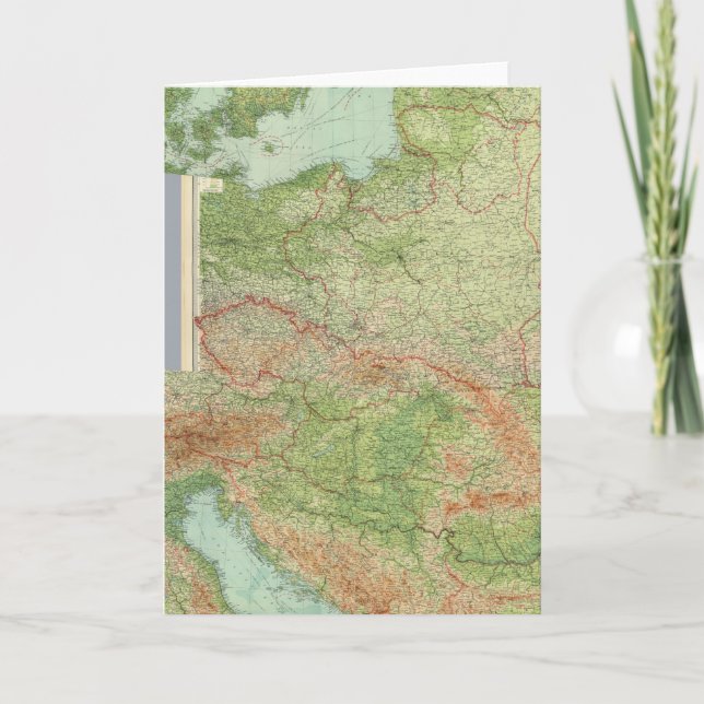 Sammansatt Centraleuropa Helgkort (Framsida)