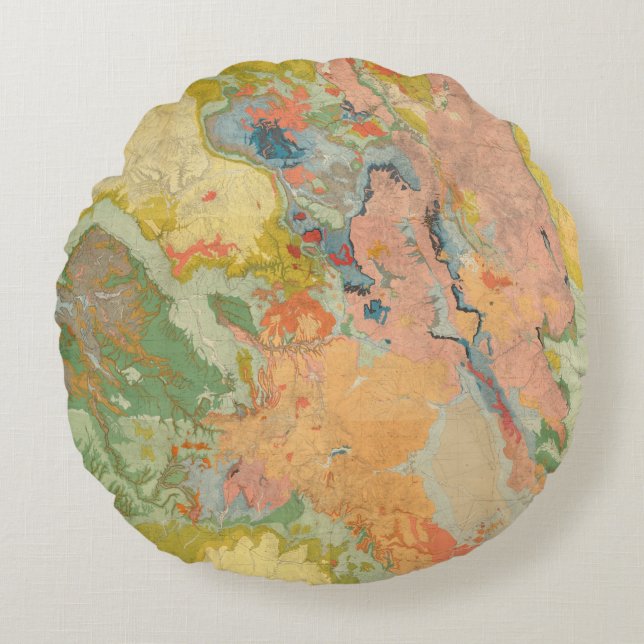 Sammansatt Colorado Rund Kudde (Framsidan)