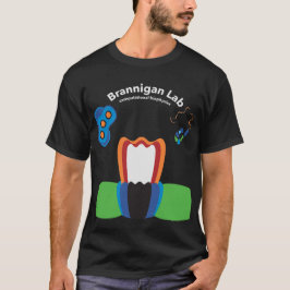 Sammansatt design för en Mörk bakgrund T Shirt