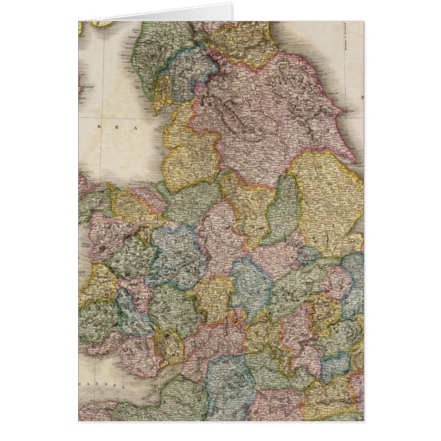 Sammansatt England Hälsningskort (Framsidan)