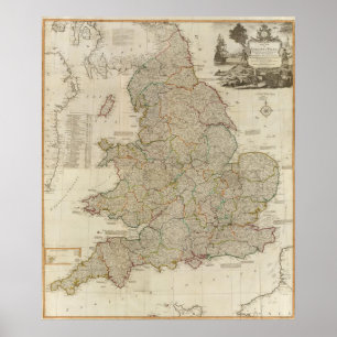 Sammansatt England, Wales Poster