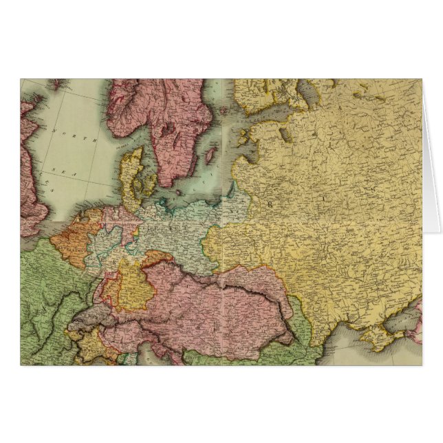 Sammansatt Europa Hälsningskort (Framsidan Horizontal)