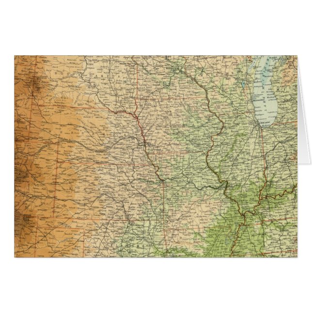 Sammansatt Förenade Stater Hälsningskort (Framsidan Horizontal)