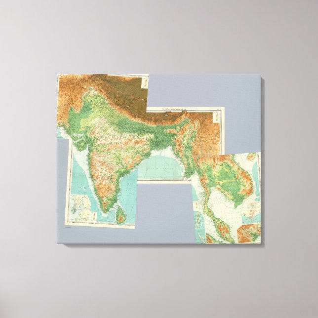 Sammansatt Indien 2 Canvastryck (Framsida)