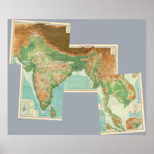 Sammansatt Indien Poster (Framsidan)