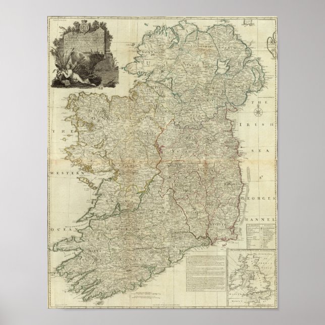 Sammansatt Irland Poster (Framsidan)