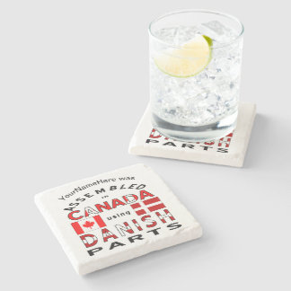 Sammansatt Kanada med danska delar som är anpassad Stenunderlägg