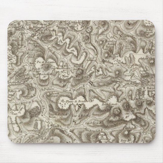 Sammansatt Karta av Frankrike 2 Musmatta (Framsidan)