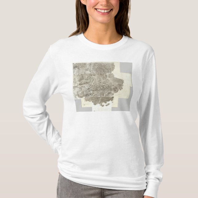 Sammansatt karta av frankriken t shirt (Framsida)