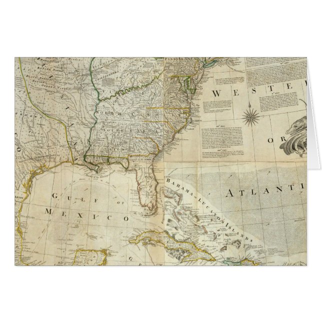 Sammansatt Nordamerika Hälsningskort (Framsidan Horizontal)