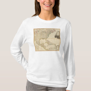 Sammansatt Nordamerika räcker färgadkartan Tee Shirt