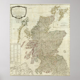 Sammansatt Skottland eller norr Britannien Poster