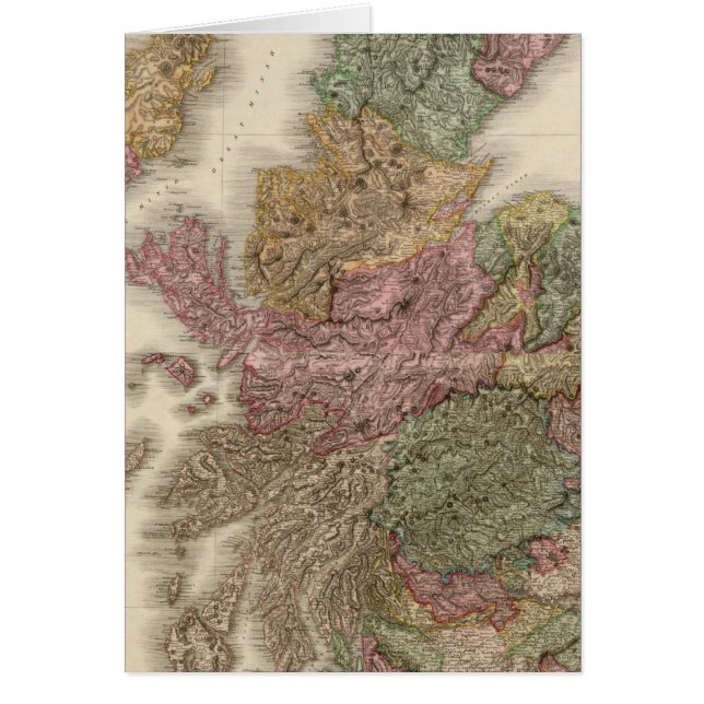 Sammansatt Skottland Hälsningskort (Framsidan)