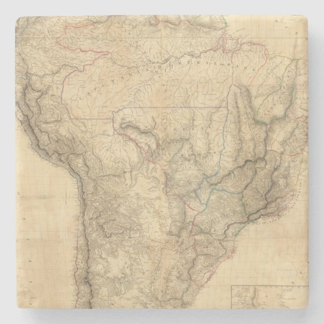 Sammansatt South America 4 Stenunderlägg (Framsidan)