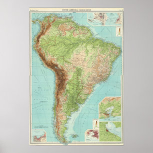 Sammansatt South America Poster